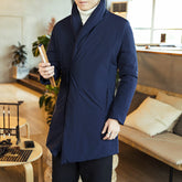 Men's Retro Mid-Length Cotton Coat